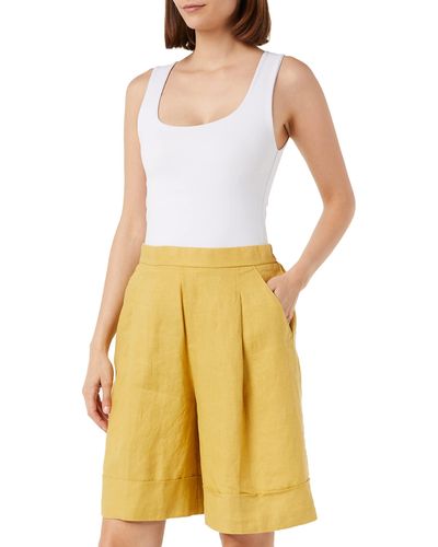 Yellow Knee-length shorts and long shorts for Women | Lyst UK