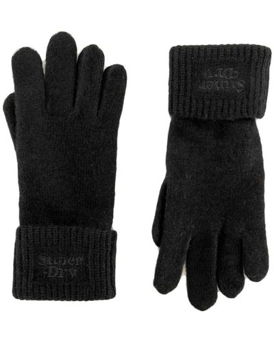 Superdry Rib Knit Glove - Black