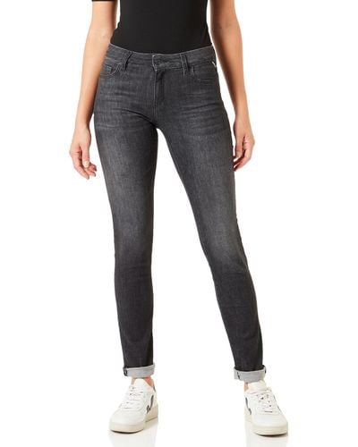 Replay Jeans Faaby Flare-Fit Schlaghose mit Power Stretch - Schwarz