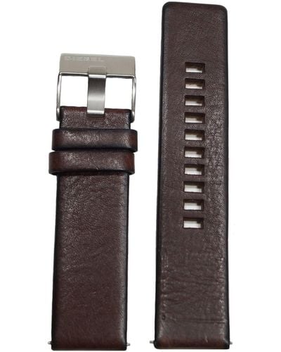 DIESEL Uhrband Wechselarmband LB-DZ1690 Original Ersatzband DZ 1690 Uhrenarmband Leder 24 mm Braun