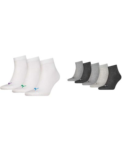 PUMA Socken Weiß 47-49 Socken Grau/Grau 47-49 - Métallisé