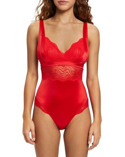 Esprit Moving Lace Soft.Body Body - Rosso