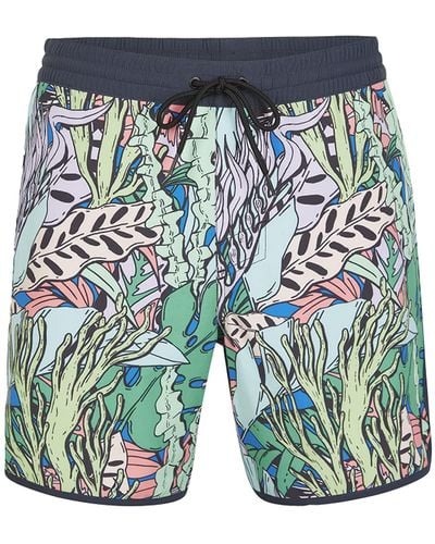 O'neill Sportswear Scallop Ocean 16" Swim Shorts Trunks - Blue