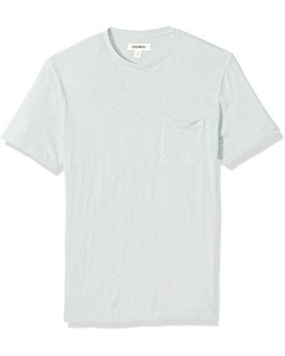 Goodthreads Short-sleeve Crewneck Lightweight Slub Pocket T-shirt - White