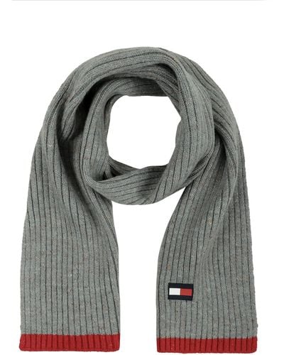 Tommy Hilfiger Écharpe en tricot pour homme - Gris