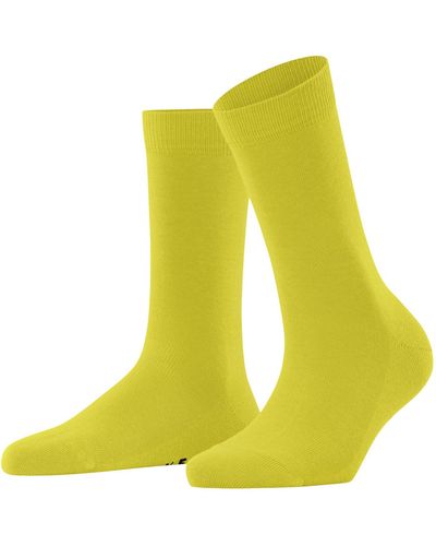 FALKE Socken Family Nachhaltige Baumwolle einfarbig 1 Paar - Gelb