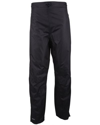 Mountain Warehouse Lightweight Ripstop Rain Trousers With Half Zip Side Legs - For - Grey