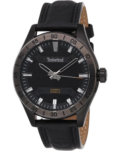 Timberland Analogue Quartz Watch With Leather Strap Tdwga2201203 - Black
