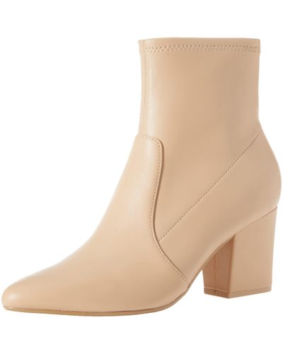 Amazon Essentials Fitted Stretch Heel Boot - Natural