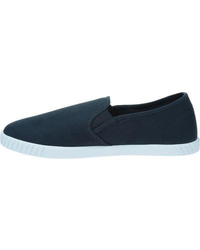Tommy Hilfiger Canvas Slip-on Trainer Fw0fw07806 Cupsole - Blue
