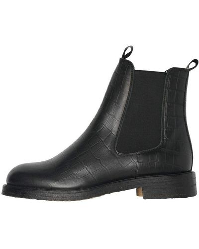 Vero Moda VMGINA Leather Boot Stiefel - Schwarz