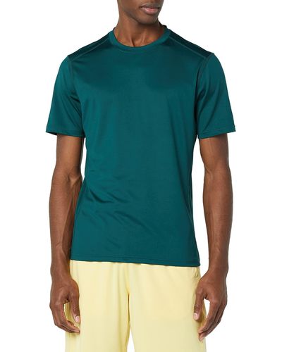 Amazon Essentials T-Shirt a iche Corte Elasticizzata Tecnica Uomo - Verde