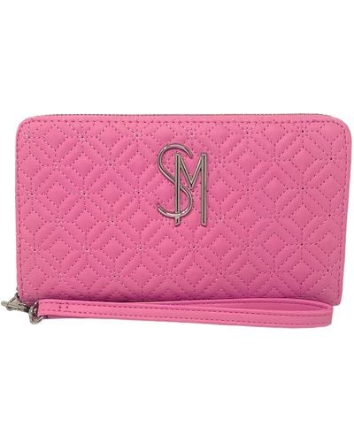 Steve Madden Bangelo Zip Around Wallet Wristlet - Pink