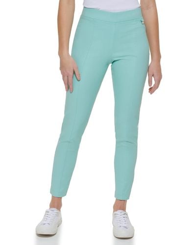 Calvin Klein Everyday Ponte Fitted Pants - Blue