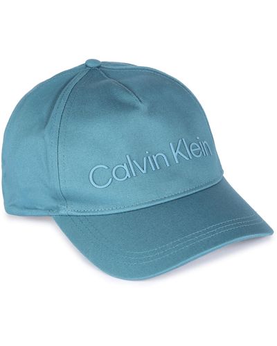 Calvin Klein Technical Logo BB Cap Foamy Ocean - Blau