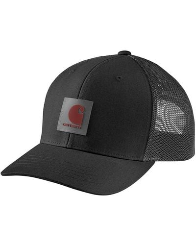 Carhartt Rugged Flex Twill Mesh Back Logo Patch Cap - Black