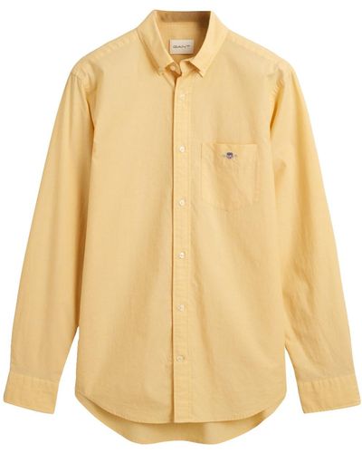 GANT REG POPLIN Shirt - Gelb