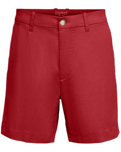 Esprit 994ee2c301 Pantalones Cortos - Rojo