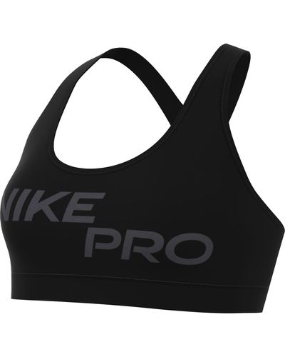 Nike Damen Pro Dri-fit Swsh Light Support Grx Bra Soutien-Gorge de Sport - Noir