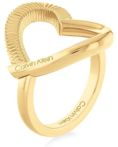 Calvin Klein Plated Heart Ring 35000438 - Circuit: 56 mm sCK1436-56 - Metálico