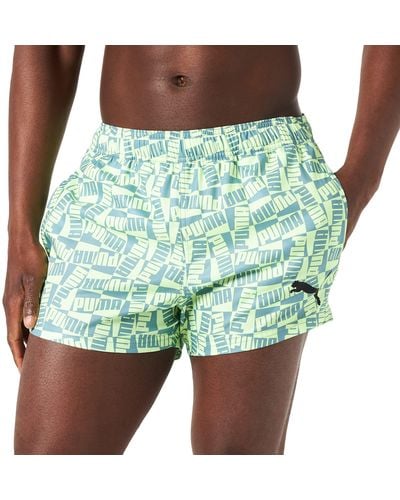 PUMA Block Logo Shorts Boardshorts - Groen
