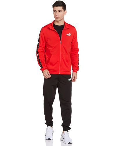 PUMA Tape Poly Suit Cl Trainingsanzug - Rot