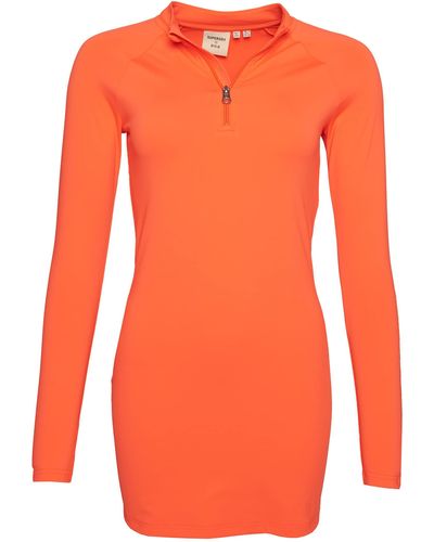 Superdry Code SL Bodycon Dress Kleid - Orange