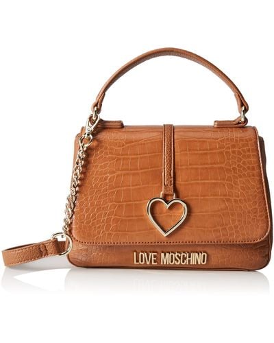 Love Moschino Fall Winter 2021 Collection Shoulder Bag - Brown