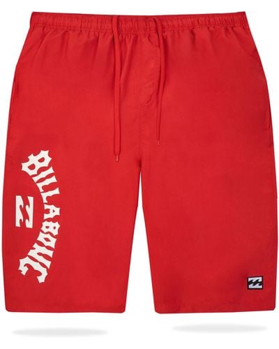 Billabong Big And Tall Board Shorts With - Red