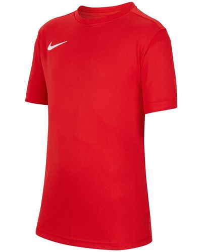Nike Kind Short Sleeve Top Y Nk Df Park Vii Jsy Ss - Rood
