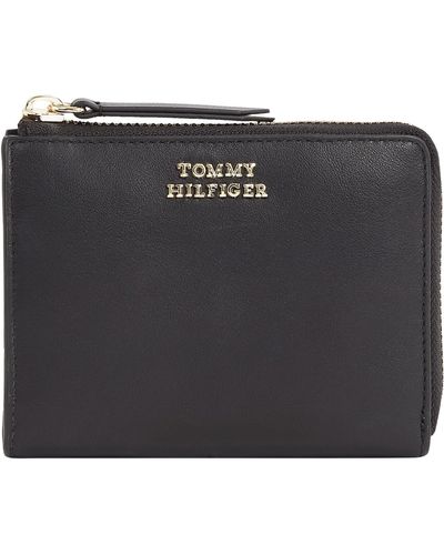 Tommy Hilfiger Portemonnaie Hilfiger Leather Med Za Klein - Schwarz