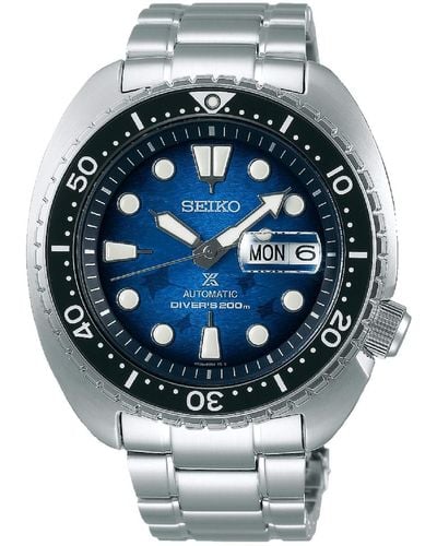 Seiko Orologio Save the Ocean Automatico uomo SRPE39K1 acciaio collezione Prospex Special Edition - Blu