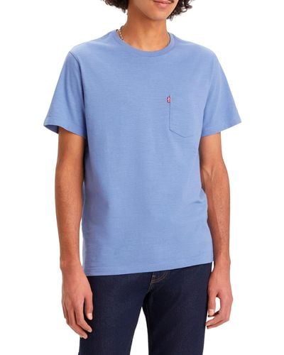 Levi's SS Classic Pocket Tee T-Shirt - Blau