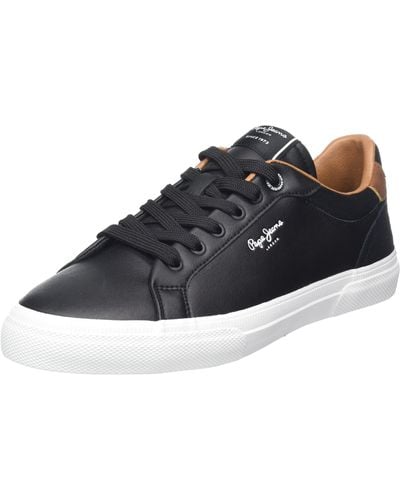 Pepe Jeans Kenton Court Sneakers Voor - Zwart