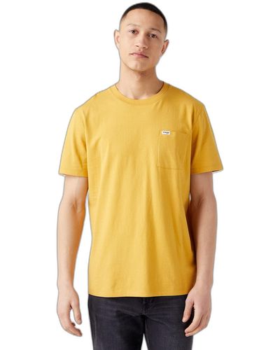 Wrangler Pocket Tee Shirt - Yellow