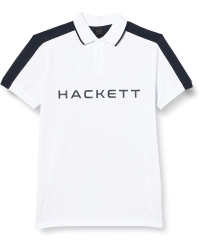 Hackett HS Hackett Multi Polohemd - Weiß