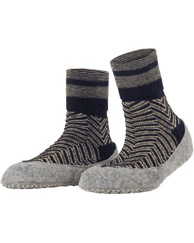 FALKE Cosyshoe Herringbone Slipper Socks - Black