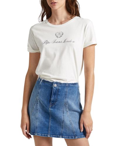 Pepe Jeans Vivian T-Shirt - Weiß