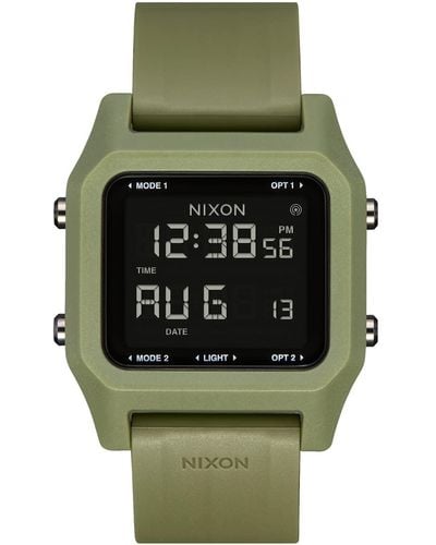 Nixon Staple A1309-100m Water Resistant Digital Sport Watch - Green