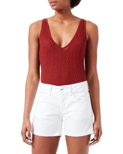 Pepe Jeans Siouxie Shorts - Rojo