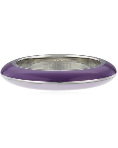 Esprit Anillo de acero inoxidable con ónice - Morado