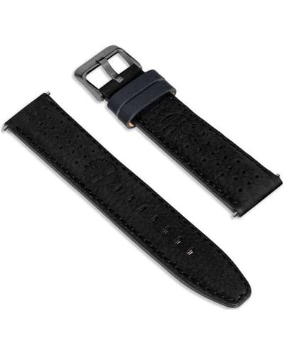 Timberland Analog Quarz Uhr mit Leder Armband TDOUL0000603 - Schwarz