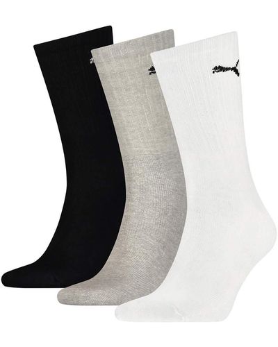PUMA 6 pair Sport Socks Tennis Socks Gr. 35 - 49 Unisex, Farben:201 - anthracite, Socken & Strümpfe:43-46 - Nero
