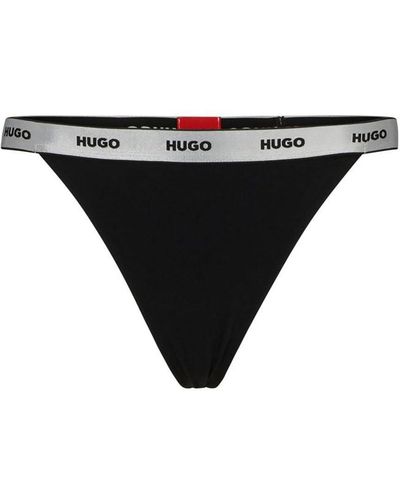 HUGO Triplet Thong Gift String - Schwarz