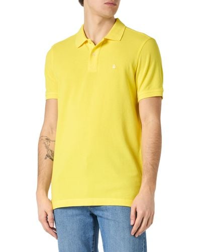 Benetton Polo Shirt M/m 3089j3179 - Yellow