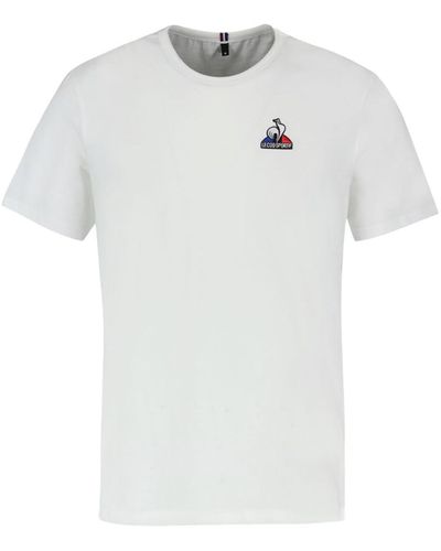 Le Coq Sportif ESS Tee Ss Nr. 4 M New Optical White T-Shirt - Blau