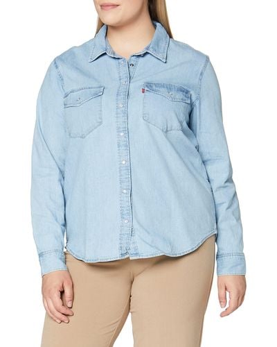 Levi's Iconic Western Chemise Cool Out 4 - Bleu