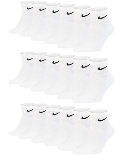 Nike Strümpfe Cushion Quarter, 3er Pack - Weiß