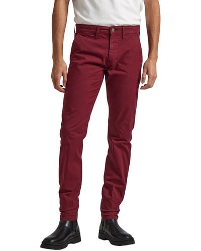 Pepe Jeans Charly Pants - Rot