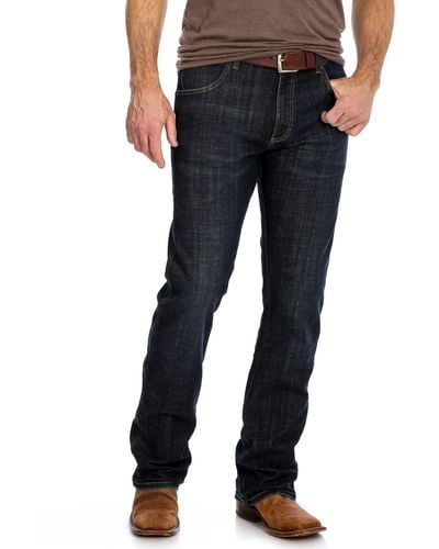 Wrangler Jeans Men's 36x32 Blue Medium Wash Straight Leg Jeans New | eBay